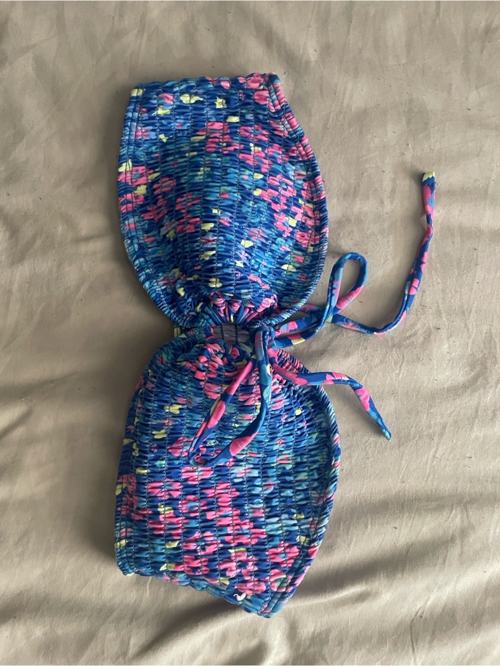 never worn!! Floral Bikini Top